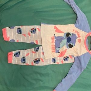 Two piece girl pajama set, size 3T